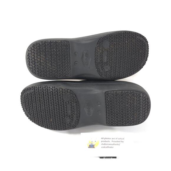 Crocs Dual Comfort Slip On Comfort Mule Clog Womens Size 9 Black Rubber - Picture 9 of 9